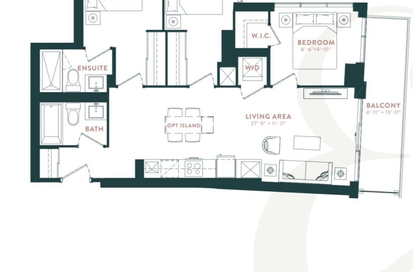 801 - 5 Defries St - Exclusive Listing in Toronto by Sam McDadi - Floorplan