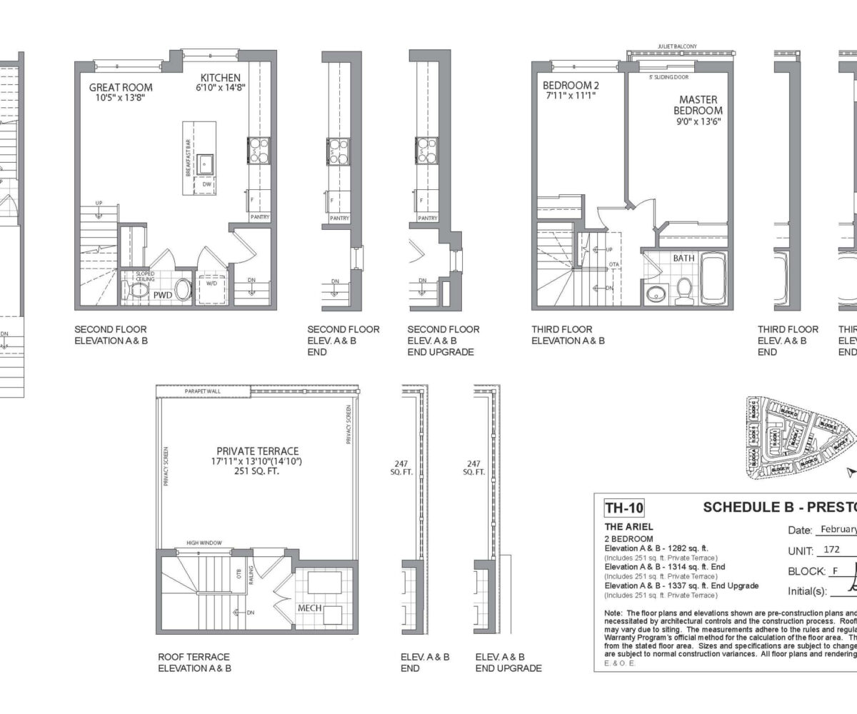 TH-10 Block F, Tapscott Rd – Assignment Sale Listing in Scarborough by Sam McDadi – Floorplan